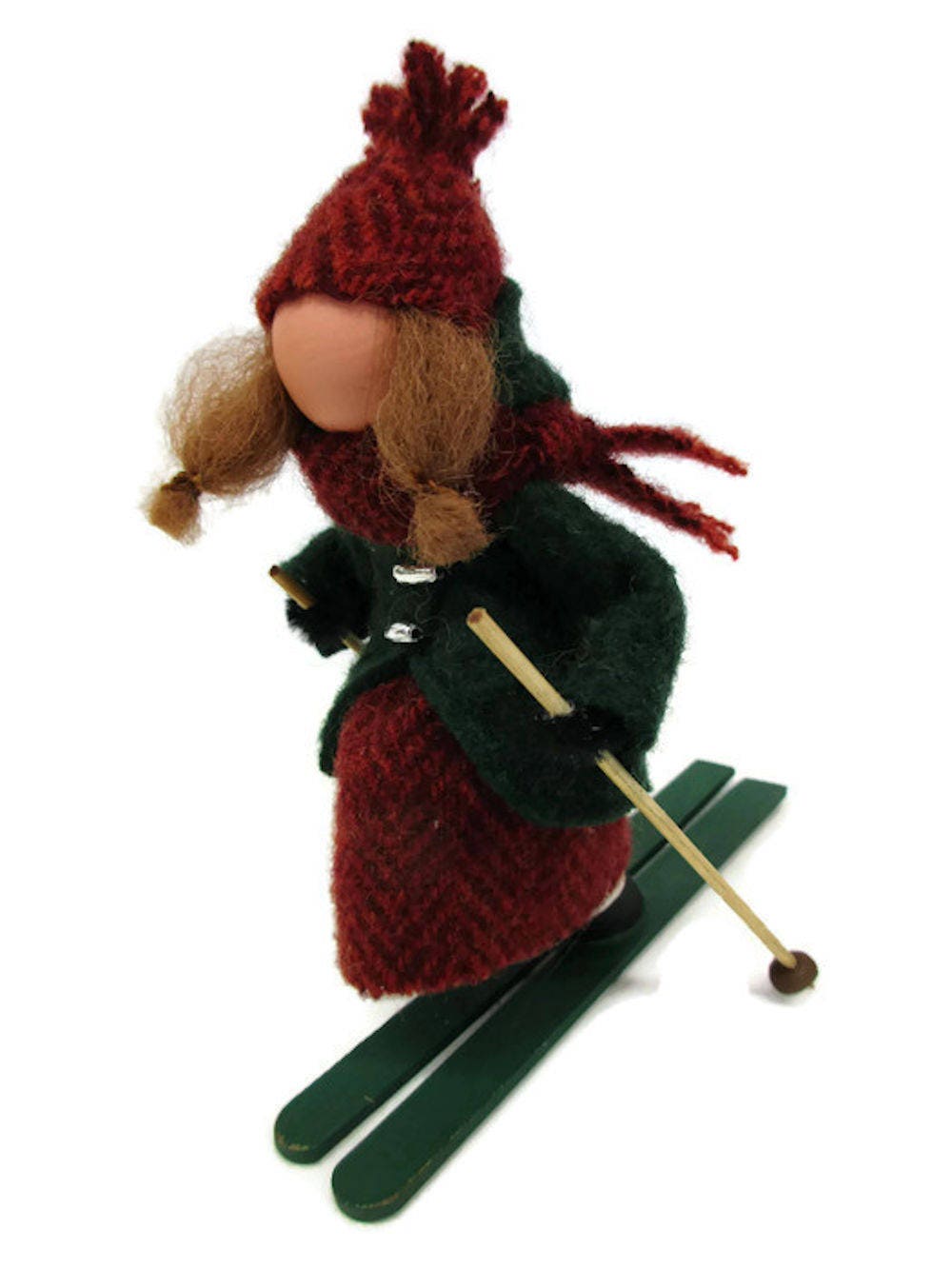 Lady Downhill Skier