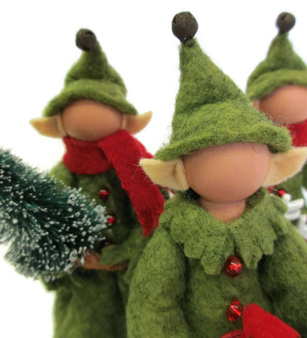 Elf Girl in Green Dress