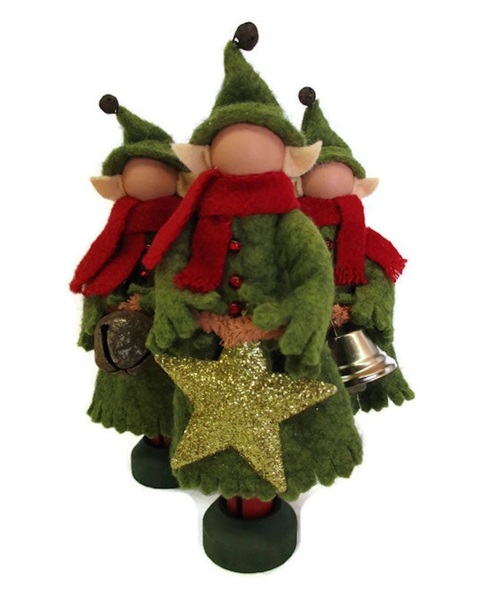 Elf Girl in Green Dress