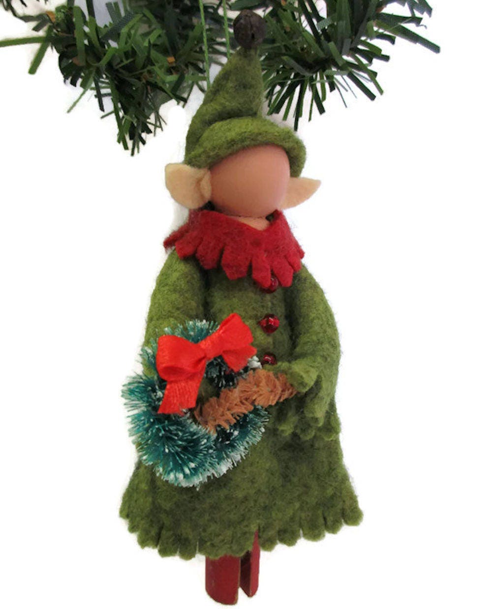 Elf Girl in Green Dress