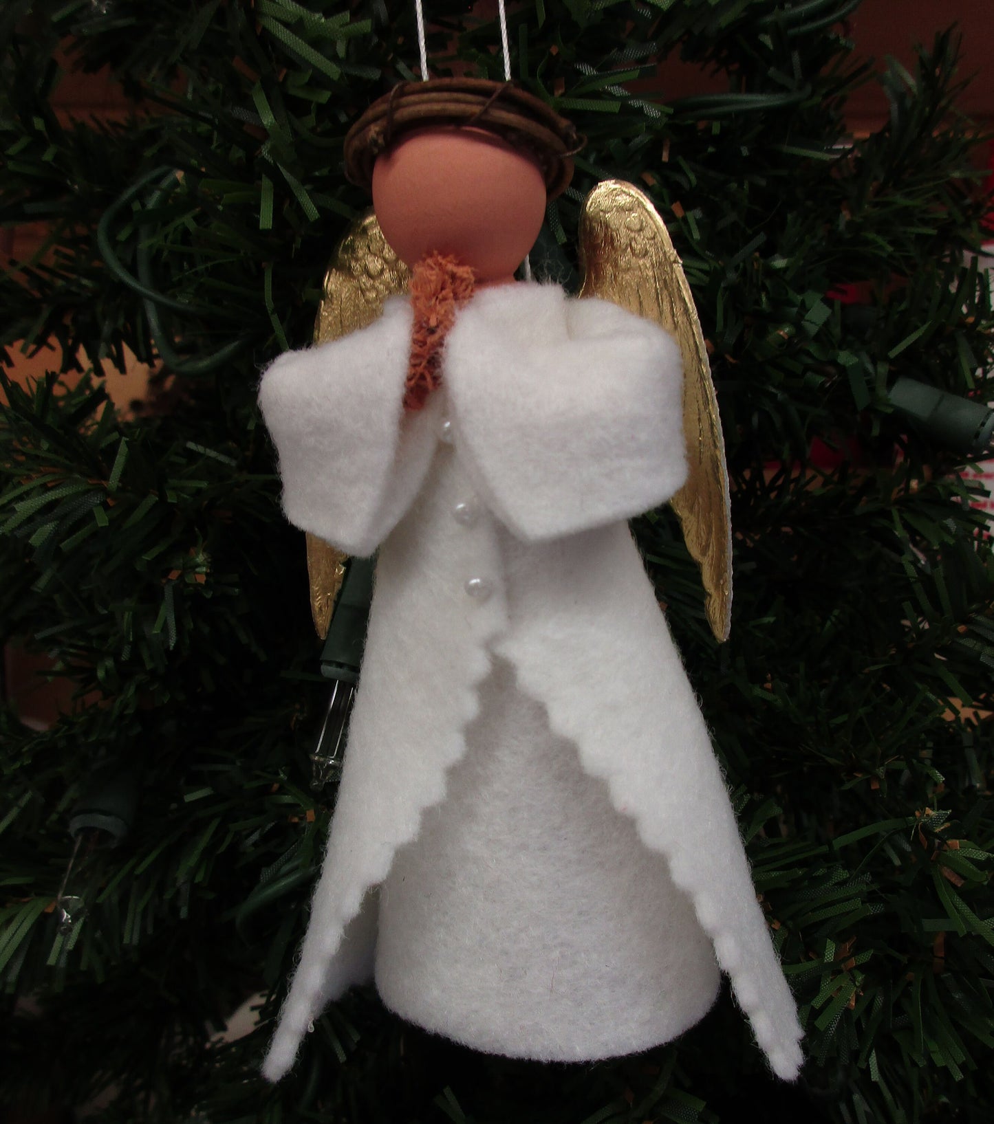 Praying Angel Clothespin Ornament