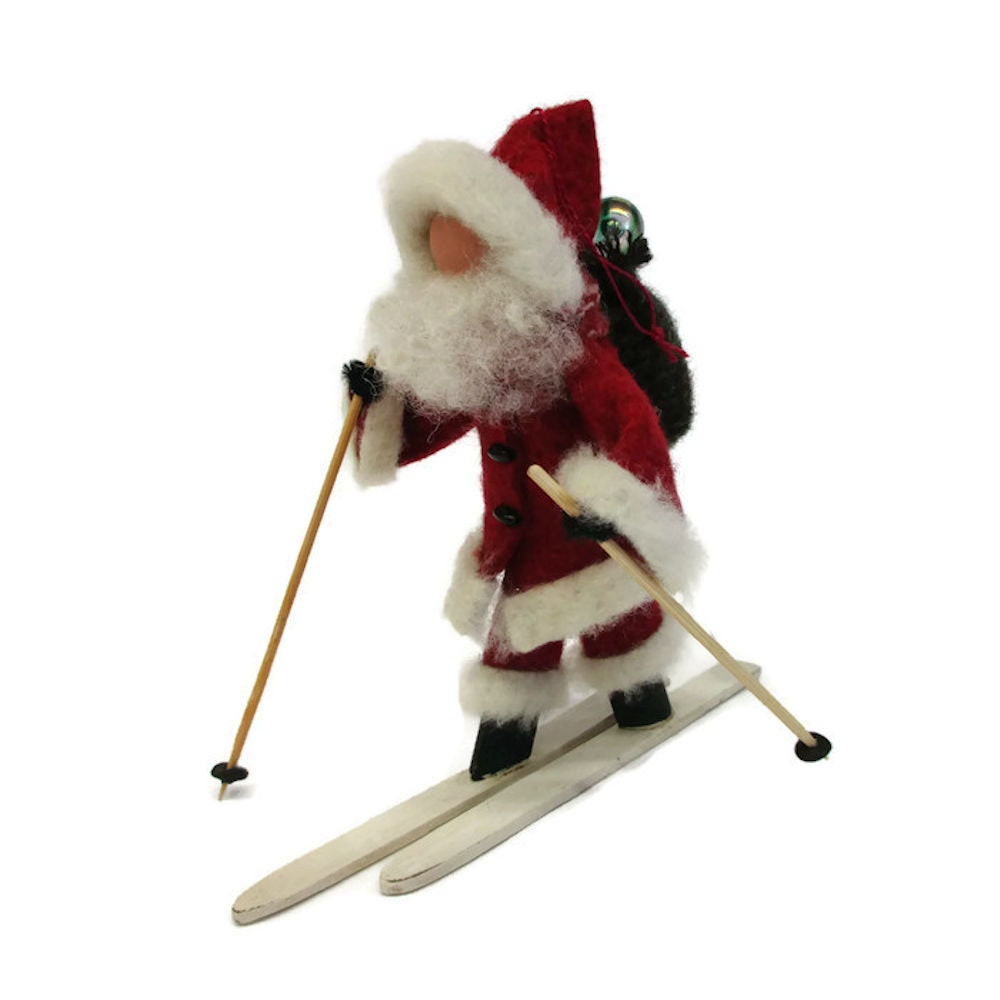 Skiing Santa