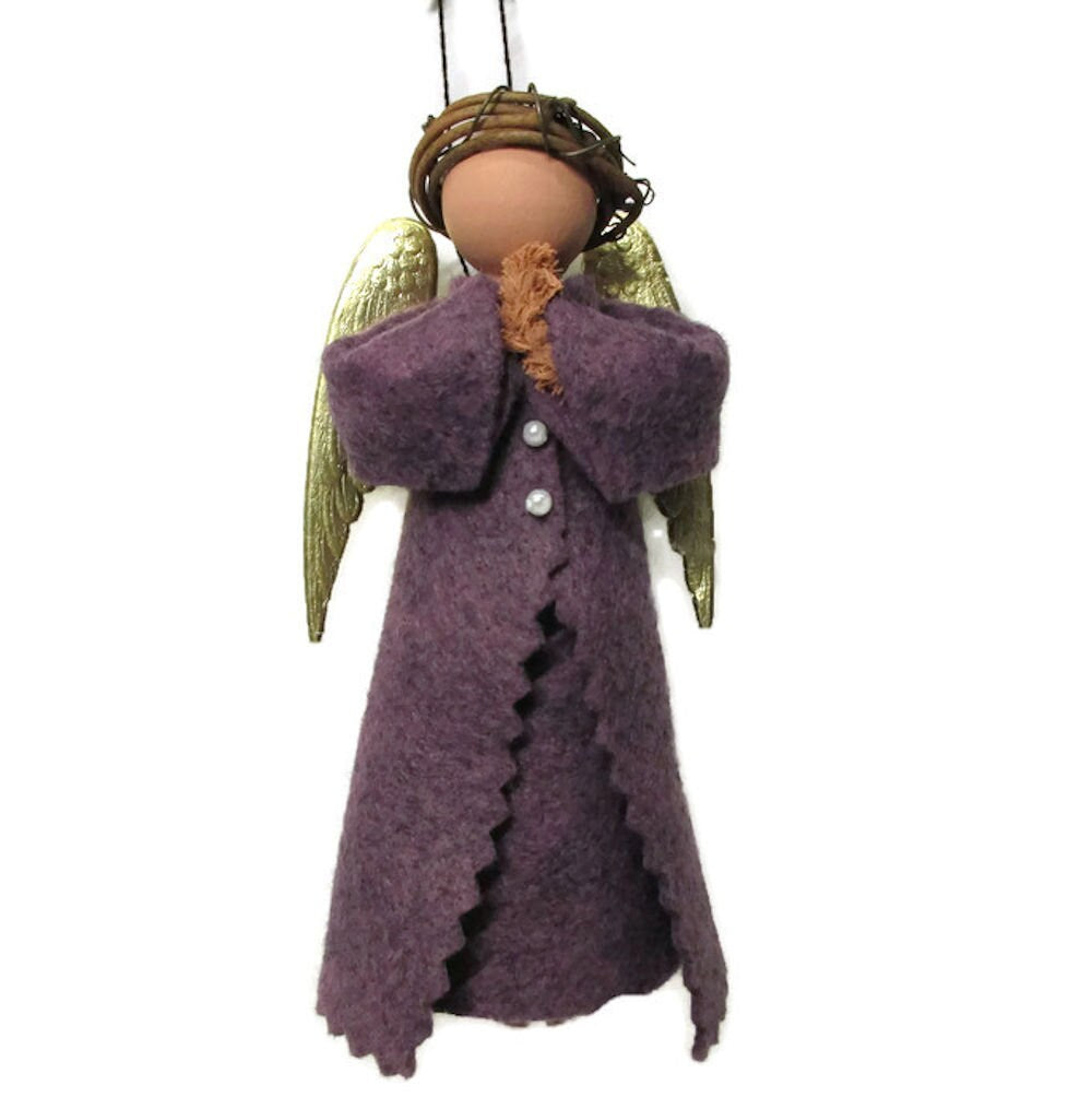 Praying Angel Clothespin Ornament