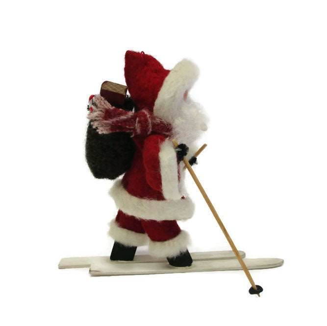 Skiing Santa