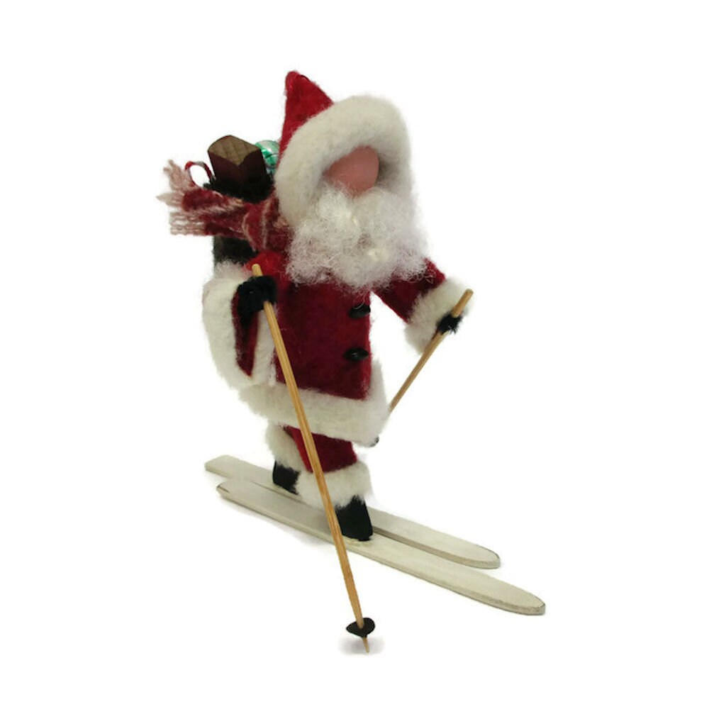 Skiing Santa