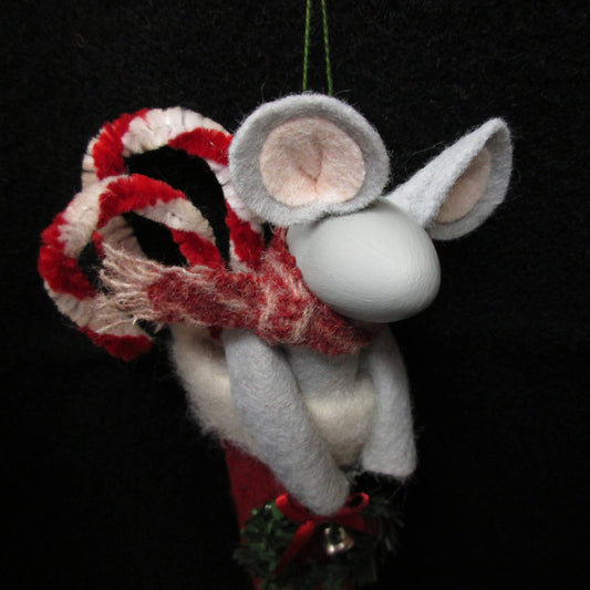 Mouse in Christmas Stocking