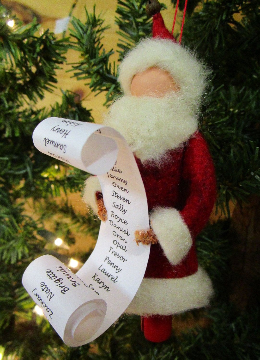 Personalized Santa with List